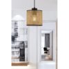 Elegáns bézs csillár fém testtel, 50 cm magas, CE tanúsítvánnyal, E27 foglalattal (max. 60 W), stílusos pamut sapkával (15x15x14 cm) modern terekhez