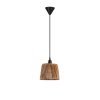 Elegáns teve színű csillár, fém test bambusz utánzat sapkával, 60 cm magas, CE minősítésű, E27 foglalat, tökéletes a modern dekorációhoz