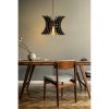 Elegáns fekete gömbcsillár, állítható magasságú 60 cm, MDF ház, E27 aljzat Max 40W | Modern skandináv dizájn a stílusos belső terekhez