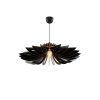 Elegáns fekete százszorszép csillár, állítható magasság 45 cm, MDF ház 3 mm, E27 foglalat Max 40W | Skandináv design modern terekhez