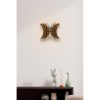 Elegáns diófa fali lámpa, MDF ház (3 mm), szárnyas lámpa, 20x28x20 cm, E27 Max 40W | Stílusos világítás a modern lakberendezéshez és hangulathoz