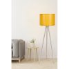 Skandináv állólámpa, krém és sárga, 145 cm Magasság | MDF ház, E27 aljzat, max. 40 W, 200 cm-es kábel, stílusos kialakítás modern lakóterekhez
