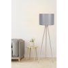 Skandináv állólámpa, krém és szürke, 145 cm Magasság | MDF ház, E27 aljzat, 40W Max | Stílusos kialakítás be-/kikapcsolóval, tökéletes modern terekbe