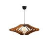 Elegáns skandináv Big Angel csillár, dió színű, 22 cm sapka hossza, 59 cm átmérő, állítható kábel, E27 aljzat, max 40W | Stílusos világítás modern terekbe