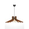 Elegáns bumeráng csillár, dió MDF ház, 20 cm magasság, 59 cm átmérő, állítható kábel, E27 aljzat Max 40W | Modern terekbe tökéletes