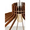 Elegáns bumeráng csillár, dió MDF ház, 20 cm magasság, 59 cm átmérő, állítható kábel, E27 aljzat Max 40W | Modern terekbe tökéletes