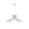 Elegáns bumeráng csillár, fehér MDF ház, 20 cm magasság, 59 cm átmérő, állítható kábel, E27 aljzat Max 40W | Modern terekbe tökéletes