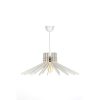 Elegáns bumeráng csillár, fehér MDF ház, 20 cm magasság, 59 cm átmérő, állítható kábel, E27 aljzat Max 40W | Modern terekbe tökéletes