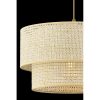 Elegáns krémszínű csillár, fém test, 30x30 cm pamut sapka, 65 cm teljes magasság, E27 foglalat (max. 60 W) | CE minősítésű | Modern terekbe tökéletes