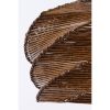 Skandináv csillár fa testtel, antik bevonattal, 65 cm magas, E27 foglalattal, bambusz utánzattal (32x32 cm) | CE minősítésű, elegáns világítás