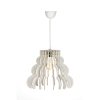 Elegáns felhős csillár, fehér MDF ház, 31 cm magasság, 37 cm átmérő, állítható kábel, E27 aljzat, max 40W | Tökéletes a modern lakberendezéshez