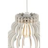 Elegáns felhős csillár, fehér MDF ház, 31 cm magasság, 37 cm átmérő, állítható kábel, E27 aljzat, max 40W | Tökéletes a modern lakberendezéshez