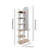 Elegáns állólámpa forgácslap házzal, fehér és természetes színekben, 135 cm magas, E27 foglalat, be/ki kapcsoló | Tökéletes modern lakóterekbe