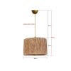 Mink színű csillár, 20 cm magas, 30 cm szélesség, E27 aljzat, max 40 W, műanyag test és pamut sapka, állítható kábel (60 cm) | Elegáns világítás minden helyiségbe