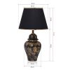 Elegáns fém asztali lámpa, arany és fekete, 20 cm szélesség, 54 cm magasság, E27 foglalat Max 40W | Stílusos világítás modern lakberendezéshez és irodákba