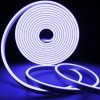 Rugalmas kék neon LED fali világítás, 300 cm, IP67 vízálló, DC 12V, 36W, 350 cm-es vezetéket és kétoldalas szalagot tartalmaz | Tökéletes lakberendezéshez és bulikhoz