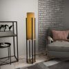Elegáns állólámpa fém házzal, fekete és arany, 130 cm magasság | E27 Aljzat, 40W Max, 200 cm Kábel | Stílusos világítás a modern lakberendezéshez