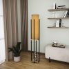 Elegáns állólámpa fém házzal, fekete és arany, 130 cm magasság | E27 Aljzat, 40W Max, 200 cm Kábel | Stílusos világítás a modern lakberendezéshez