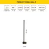 Modern fekete fali lámpa, 61 x 10 x 6 cm, fém ház, 1 x 11W LED, 3000K, 1100 Lm | Stílusos skandináv dizájn otthonra és irodára