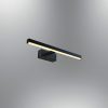 Modern fekete fali lámpa, fém ház, 40 x 5 x 13 cm | 1 x 8W LED, 3000K, 800 Lm | Stílusos ipari és skandináv dizájn otthonra és szállodára