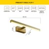 Modern fali lámpa fém testtel és akril kupakkal, antik felülettel, 40 x 5 x 13 cm | 1 x 8W LED, 3000K, 800 Lm | Stílusos világítás otthoni és szállodai dekorációhoz