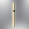 Modern fekete fali lámpa, 121 cm | Fém ház, 1 x 24W LED, 3000K, 2400 Lm | Elegáns skandináv dizájn kortárs terekhez