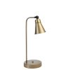 Elegáns arany asztali lámpa, fém ház, 45 cm magas, E14 aljzat Max. 40 W, beépített kábel kapcsoló, 18 cm lábátmérő | Stílusos világítás otthoni és irodai használatra
