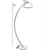 Modern állólámpa állítható magasságú, arany és fekete fém ház, 170 cm magas, E27 foglalat, 40 W Max | Stílusos skandináv dizájn otthonra és irodára