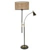 Skandináv állólámpa, 165 cm magas, fonott szín, fém ház króm bevonattal, E27 foglalat, max 40W | Elegáns design modern terekhez