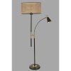 Skandináv állólámpa, 165 cm magas, fonott szín, fém ház króm bevonattal, E27 foglalat, max 40W | Elegáns design modern terekhez