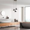 Elegáns antik csillár, fém test, 45 cm átmérő, állítható magasság 75-108 cm, 3 x E27 foglalat, tökéletes modern terekbe, izzó nem tartozék