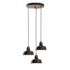 Elegáns antik csillár, fém test, 45 cm átmérő, állítható magasság 75-108 cm, 3 x E27 foglalat, tökéletes modern terekbe, izzó nem tartozék