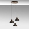 Elegáns antik csillár, fém test, 45 cm átmérő, állítható magasság 75-108 cm, 3 x E27 foglalat, tökéletes modern terekbe, izzó nem tartozék