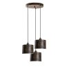 Elegáns, állítható csillár, antik bevonat, 45 cm átmérőjű | Fém ház, 3 x E27 foglalat, magasság 75-110 cm | Tökéletes étkező- és lakóterekbe