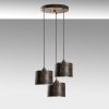 Elegáns, állítható csillár, antik bevonat, 45 cm átmérőjű | Fém ház, 3 x E27 foglalat, magasság 75-110 cm | Tökéletes étkező- és lakóterekbe