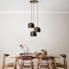 Elegáns, állítható csillár, antik bevonat, 45 cm átmérőjű | Fém ház, 3 x E27 foglalat, magasság 45-114 cm | Tökéletes modern lakóterekbe