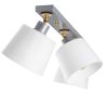 Elegáns skandináv csillár, ezüst kivitel, 68 cm átmérő | MDF ház, üvegkupak, 3 x E27 Max 40W | Stílusos világítás modern terekbe