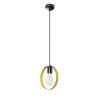 Elegáns arany-fekete csillár, állítható magasság 113 cm, fém test, 20 cm sapka, E27 Max 40W, IP20 | Tökéletes elbűvölő otthoni dekorációhoz és világításhoz