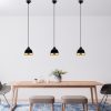 Elegáns fekete csillár, állítható magasságú 25-112 cm, fém test, Ø17 cm ernyő, E27 foglalat, tökéletes modern lakóterekbe | Stílusos és funkcionális világítás