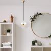 Elegáns fehér csillár, állítható magasság 25-112 cm, fém test, Ø17 cm árnyékoló, E27 aljzat, max. 40 W, tökéletes modern otthoni dekorációhoz és világításhoz