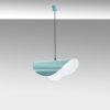 Türkiz fém csillár, állítható magasságú 25-112 cm, Ø10 alaplap, 90 cm kábel, E27 aljzat (max. 40W) | Stílusos világítás modern terekbe