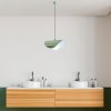 Elegáns menta csillár, állítható magasságú 25-112 cm, fém test, Ø10 alaplap, 1 x E27 foglalat (max. 40 W) | Tökéletes a modern lakberendezéshez