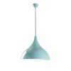 Türkiz fém csillár, Ø41 cm, állítható magasság 42-133 cm, E27 aljzat, stílusos kialakítás modern terekbe, tökéletes otthoni és irodai dekorációhoz