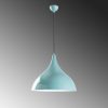 Türkiz fém csillár, Ø41 cm, állítható magasság 42-133 cm, E27 aljzat, stílusos kialakítás modern terekbe, tökéletes otthoni és irodai dekorációhoz