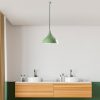 Elegáns menta csillár, állítható magasságú 42-133 cm, fém test Ø41 h:35 cm, 1 x E27 aljzat, tökéletes a modern lakberendezéshez | Stílusos és funkcionális világítás