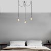 Elegáns króm csillár, állítható magasság 102 cm, 96 x 6 cm | Fém ház, 3 x E27 Max 40W | Stílusos ezüst design modern terekhez