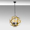 Elegáns arany és fekete csillár, 40 cm átmérőjű, állítható magasságú, fém test, 3 x E27 Max 40W | Elbűvölő világítás modern terekhez, IP20 besorolás