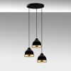 Elegáns fekete csillár, állítható magasságú 25-111 cm, fém test, Ø37 x 111 cm | 3 x E27 aljzat, modern dizájn otthoni és irodai használatra | IP20