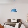 Elegáns világoskék csillár, fém test, Ø60 cm, állítható magasság 45-135 cm, E27 aljzat, tökéletes a modern lakberendezéshez | Stílusos és funkcionális világítás
