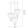 Elegáns arany csillár, fém test, 50 cm átmérő, 133 cm magasság, állítható, 3 x E27 Max 40W | Tökéletes elbűvölő lakberendezési és világítási megoldásokhoz